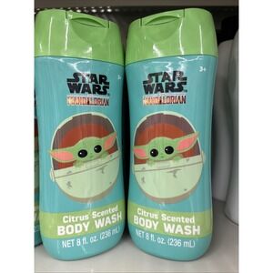 Star Wars Mandalorian Baby Yoda Citrus Scented Kids Body Wash 8 fl. oz. 2 Pack